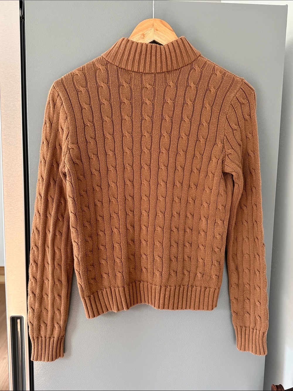 Ralph Lauren Sport Double Layer Mock Neck Cable Sweater Size S - Picture 6 of 8